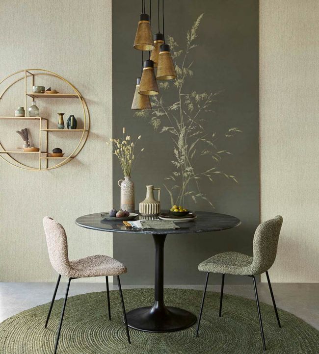 Botanical Watercolour Room Wallpaper - Gray