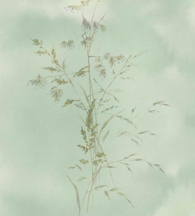 Botanical Watercolour Wallpaper - Teal