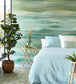 Organic Watercolour Room Wallpaper - Green