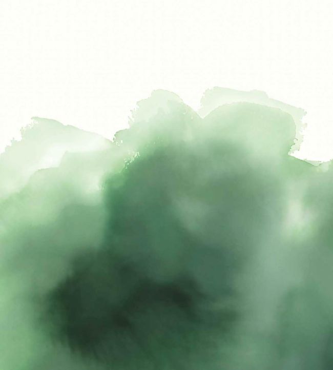 Free Form Watercolour Wallpaper - Green