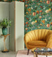 Enchanted Floral Room Wallpaper - Green