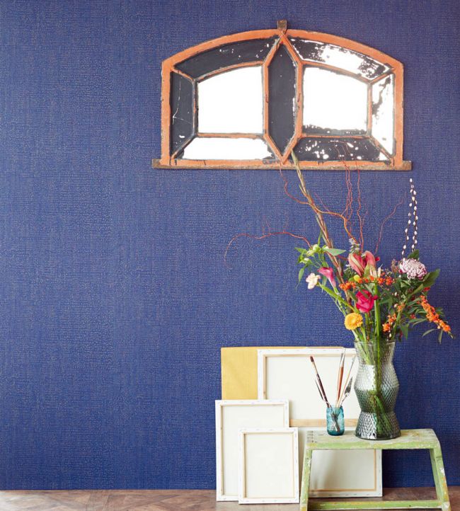 Speckled Texture Room Wallpaper - Blue