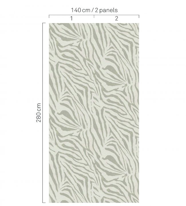 Zebra Room Wallpaper 3 - Cream