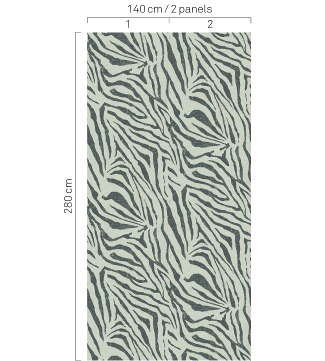 Zebra Room Wallpaper 3 - Gray