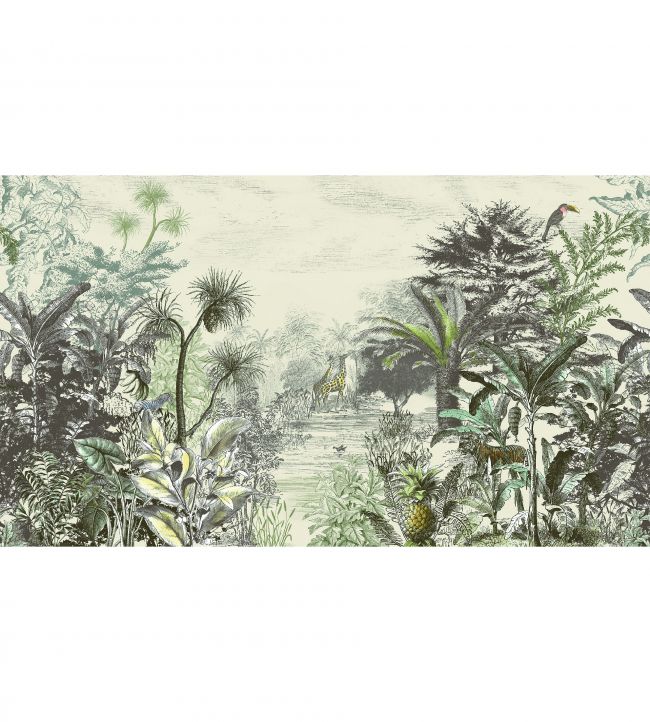 Jungle Escape Wallpaper - Cream