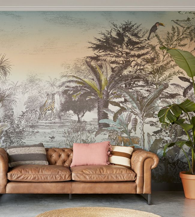 Jungle Escape Room Wallpaper - Green