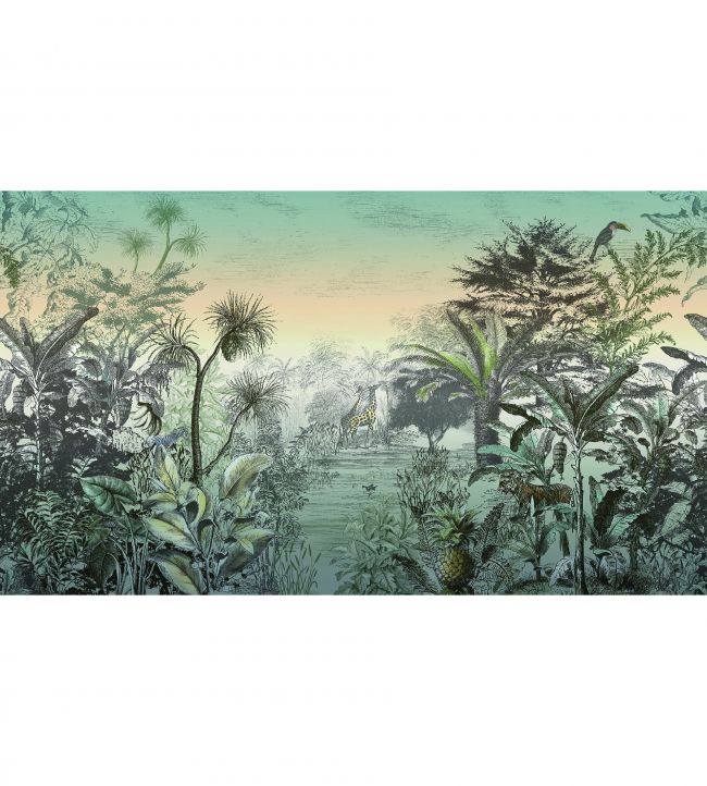 Jungle Escape Wallpaper - Green