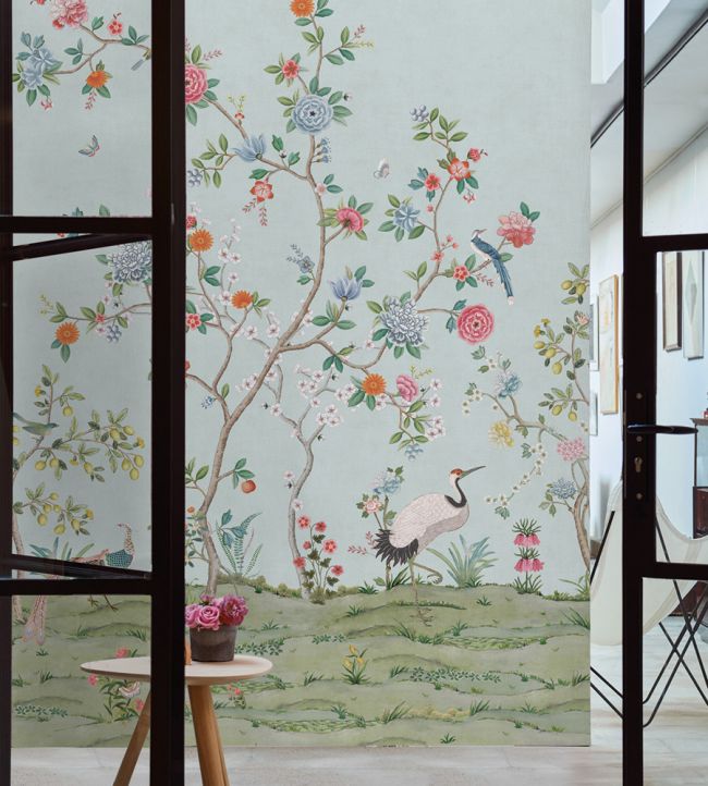 Heron Room Wallpaper - Teal