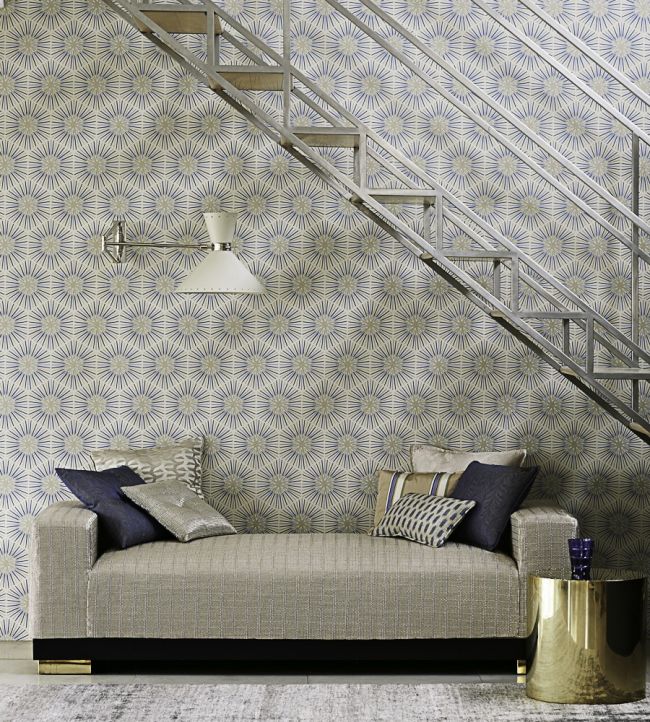 Spark Room Wallpaper - Blue