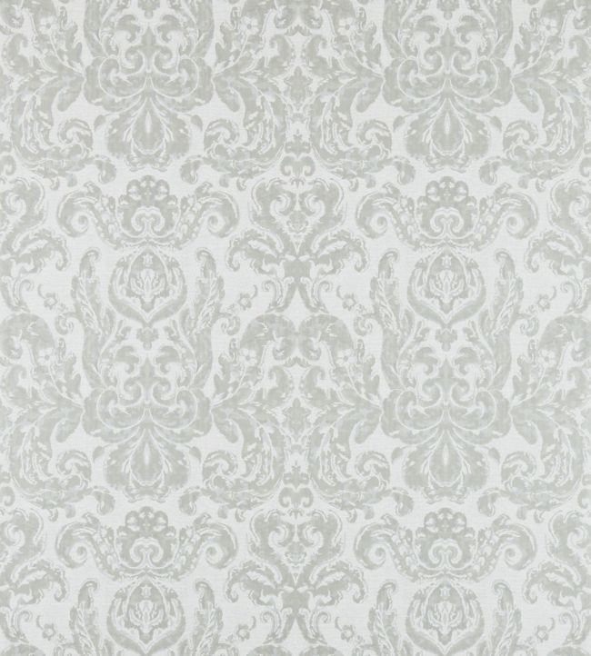 Brocatello Wallpaper - Silver - Zoffany