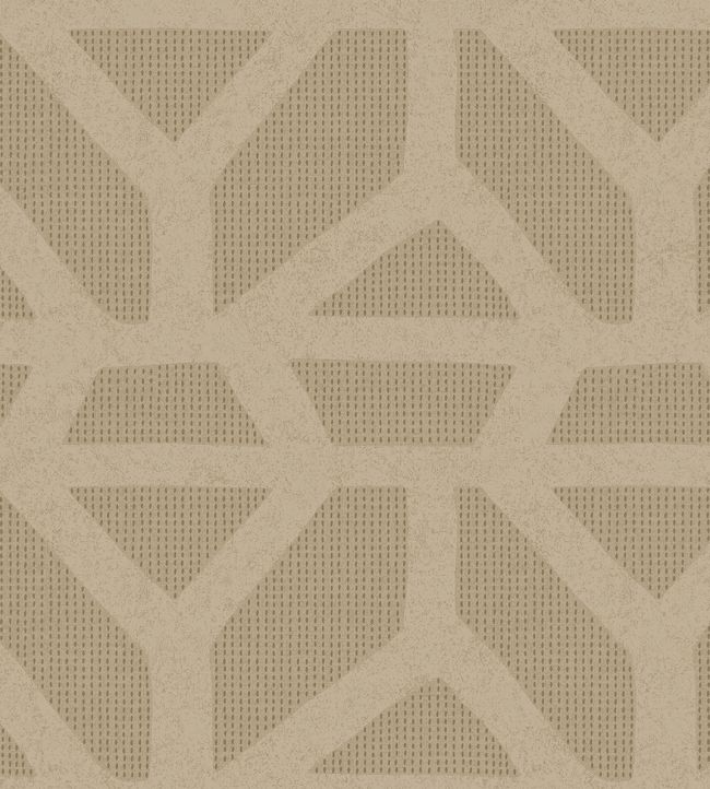 Irregular Geometry Wallpaper - Sand