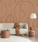 Abstract Layers Room Wallpaper - Sand