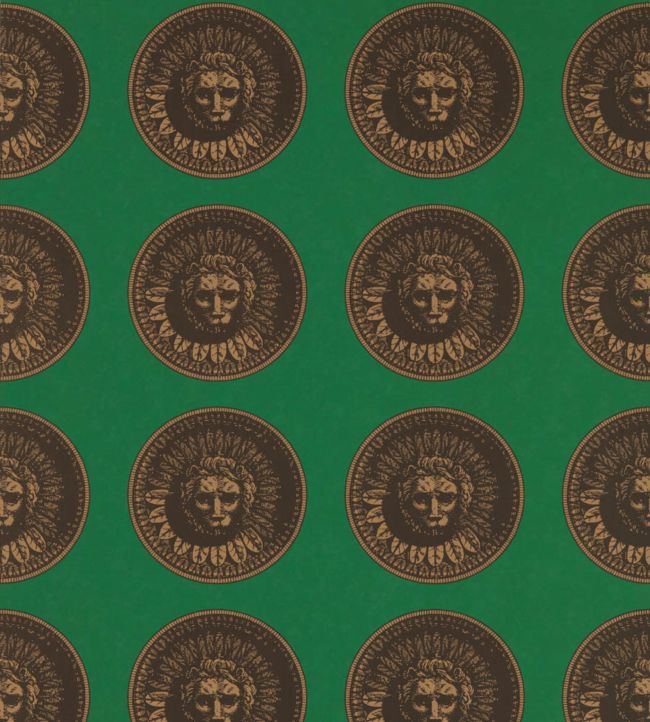 Medallion Wallpaper - Green - Zoffany