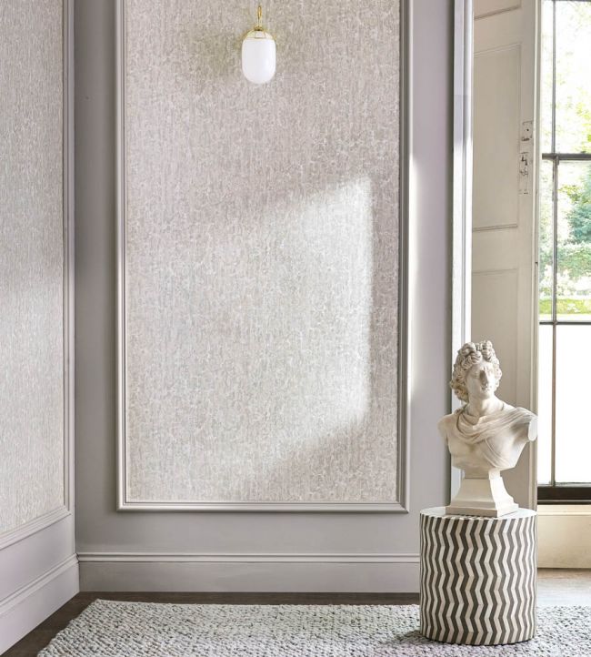 Moresque Glaze Wallpaper - White - Zoffany