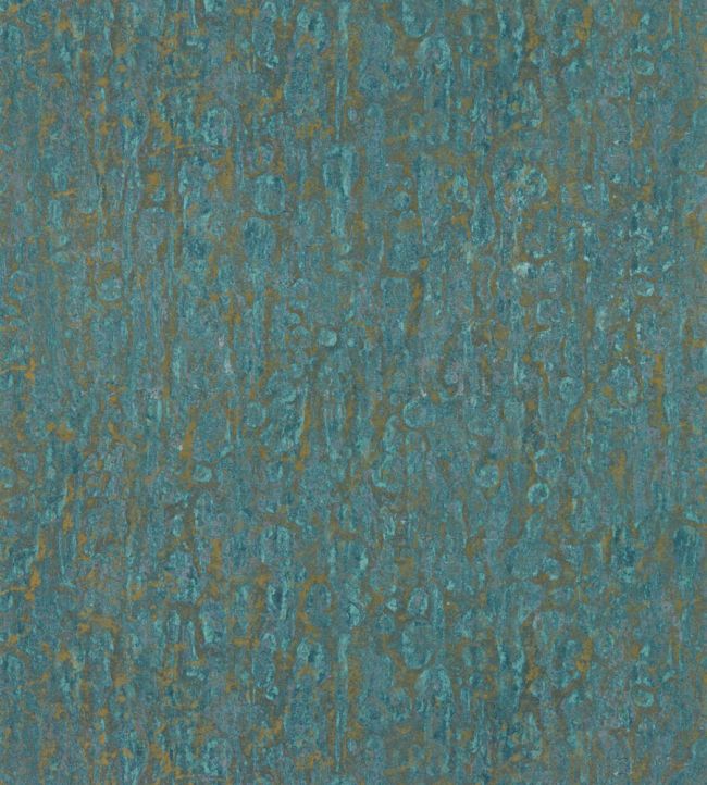 Moresque Glaze Wallpaper - Blue - Zoffany