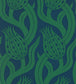 Persian Tulip Wallpaper - Green - Zoffany