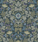 Floral Bloom Wallpaper - Blue 