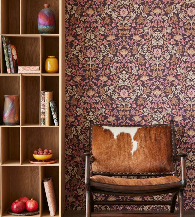 Floral Bloom Room Wallpaper - Purple