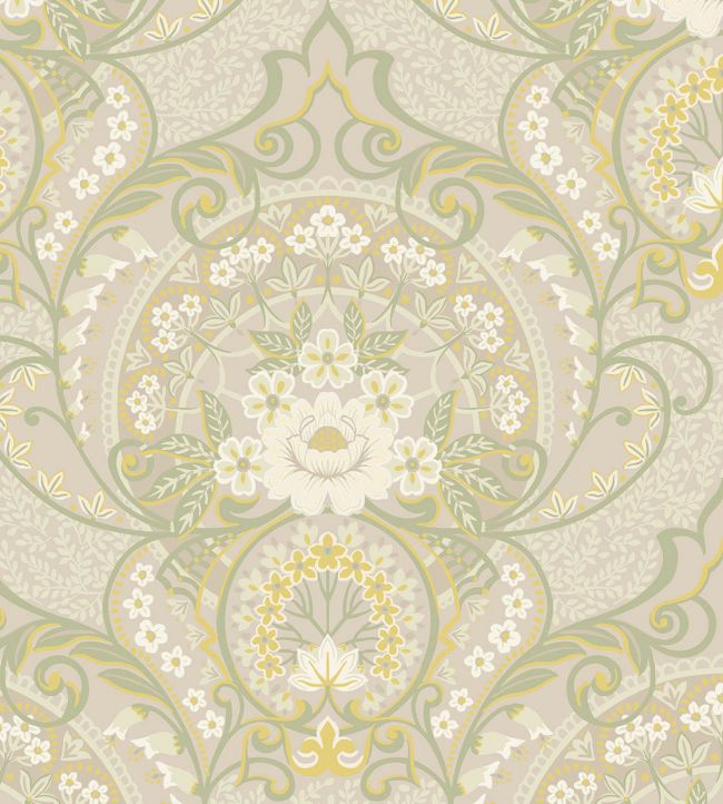 Vintage Floral Wallpaper - Cream
