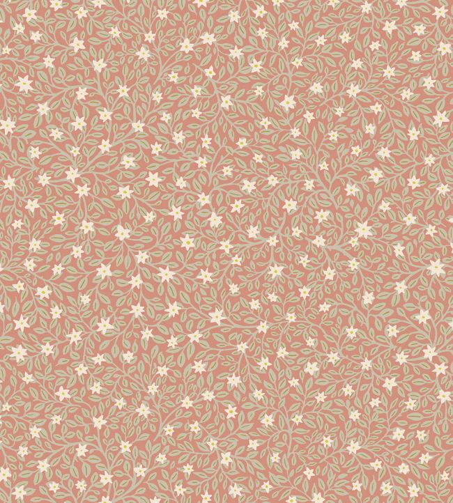 Graphic Flowers Wallpaper - Pink