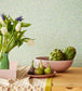 Graphic Flowers Room Wallpaper 3 - Green