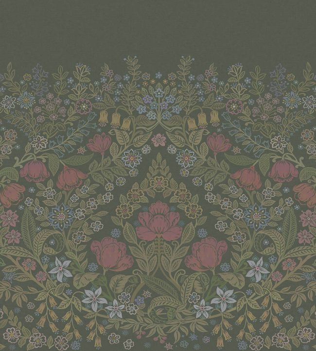 Regal Florals Wallpaper - Brown