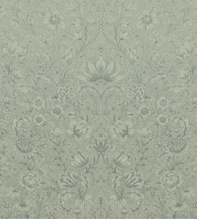 Floral Sketch Wallpaper - Gray