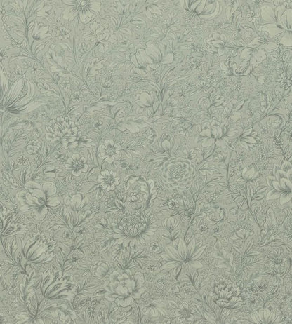 Floral Sketch 1 Wallpaper - Gray