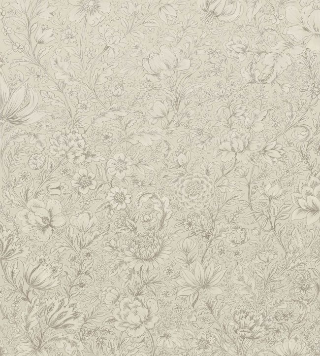 Floral Sketch 1 Wallpaper - Cream