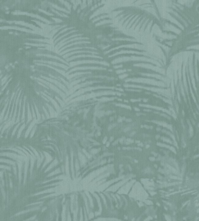 Oasis Palm Wallpaper - Blue 
