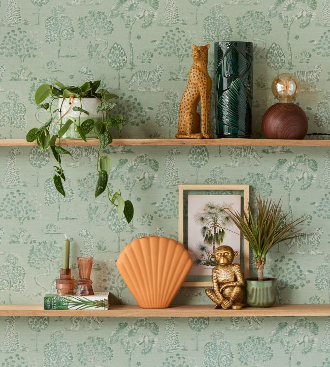 Woodland Room Wallpaper - Green