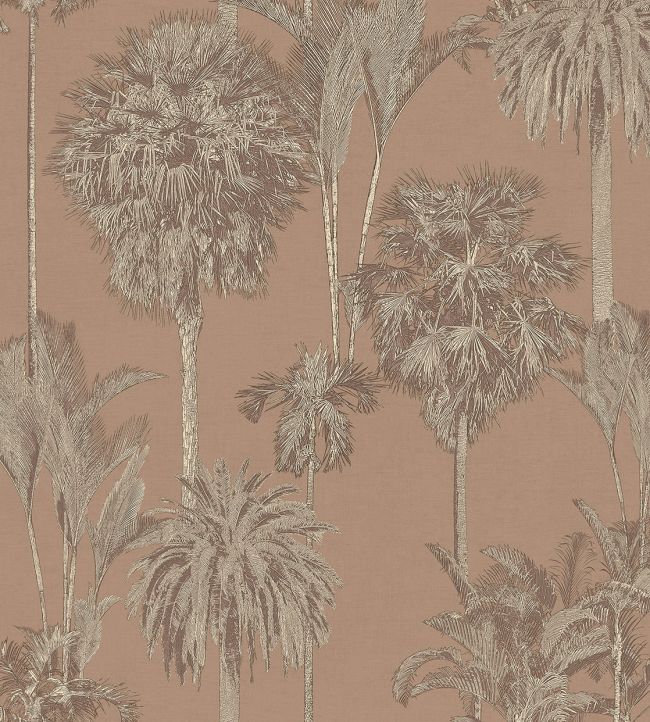 Tropical Oasis Wallpaper -  Pink 