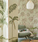 Tropical Oasis Room Wallpaper - Gray