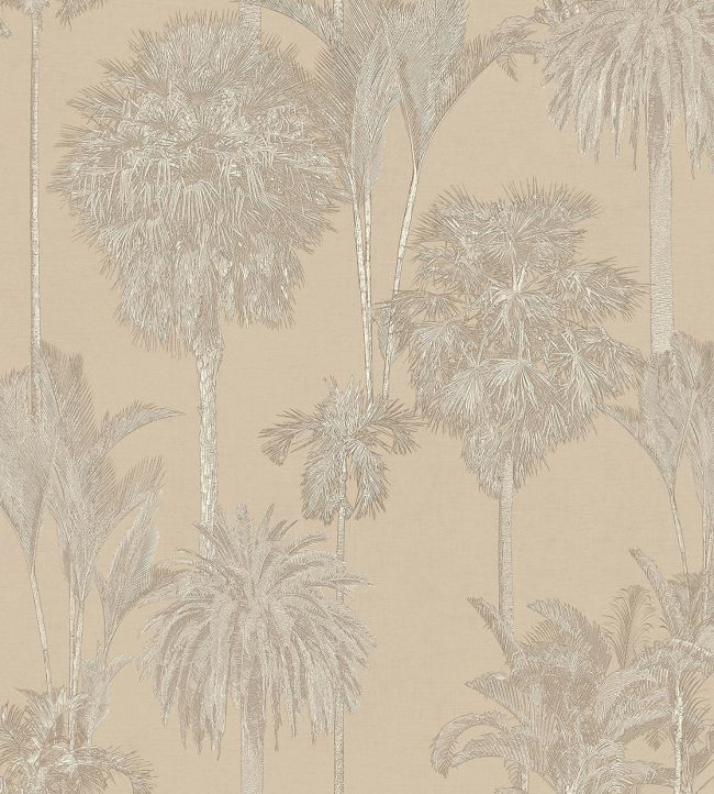 Tropical Oasis Wallpaper - Cream