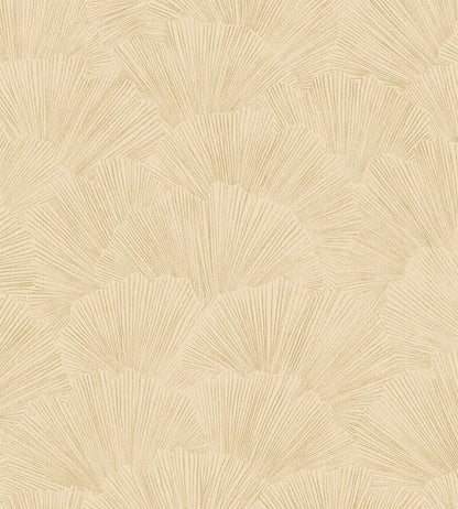 Fan Leaf Wallpaper - Sand