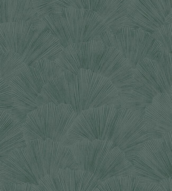 Fan Leaf Wallpaper - Green
