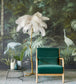 Enchanted Bird Room Wallpaper 2 - Green