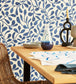 Natural Growth Room Wallpaper - Blue
