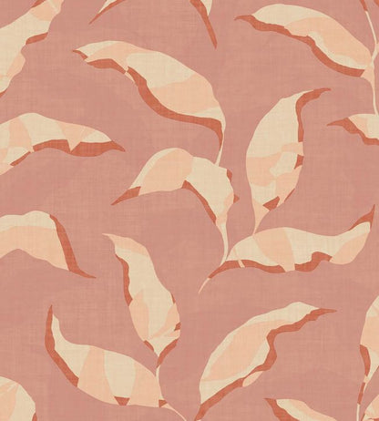 Torn Botanical Wallpaper - Pink 