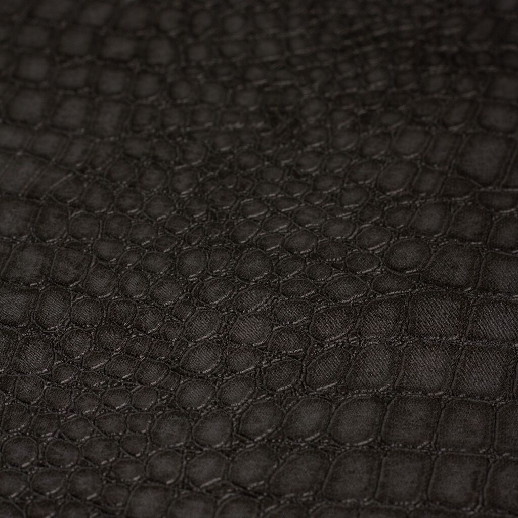 Crocodile Black Wallpaper - Black
