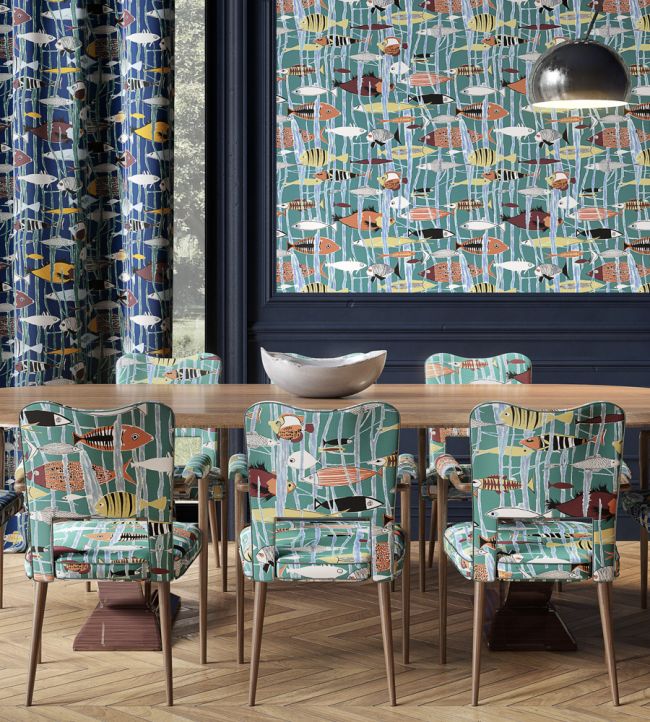 Lagon Room Fabric - Teal