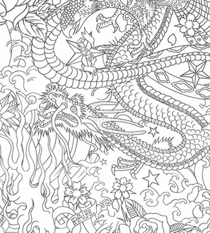 Horimono Wallpaper - Blue