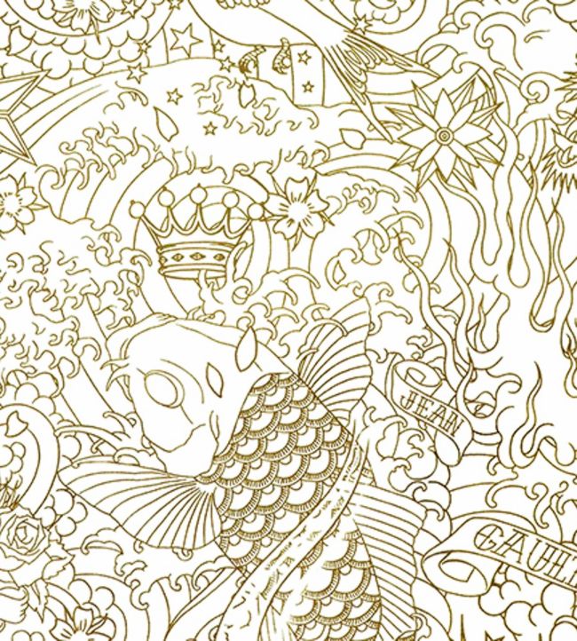 Horimono Wallpaper - Yellow