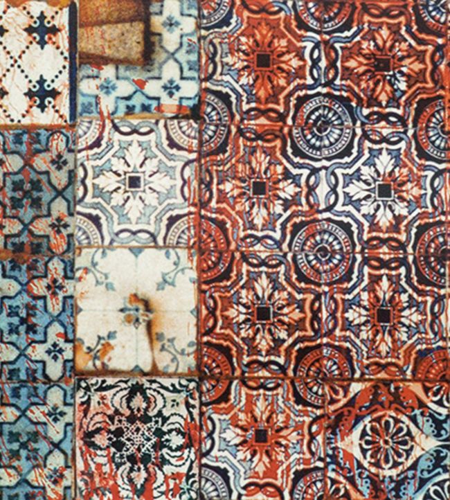 Porto Wallpaper - Red 