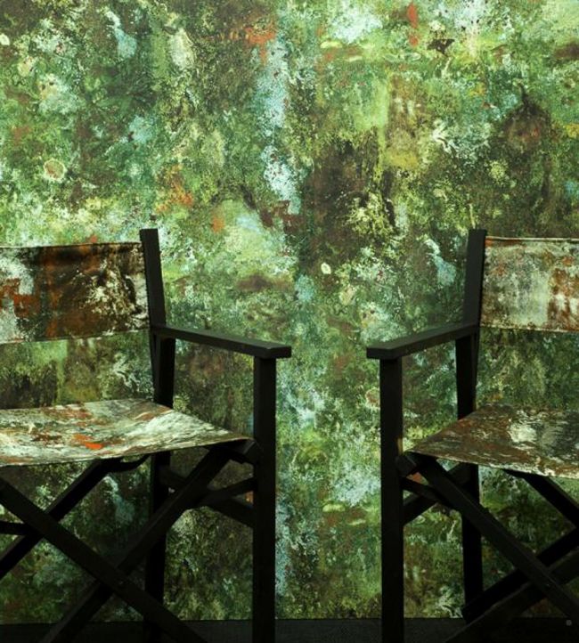 Vert De Gris Room  Wallpaper - Green