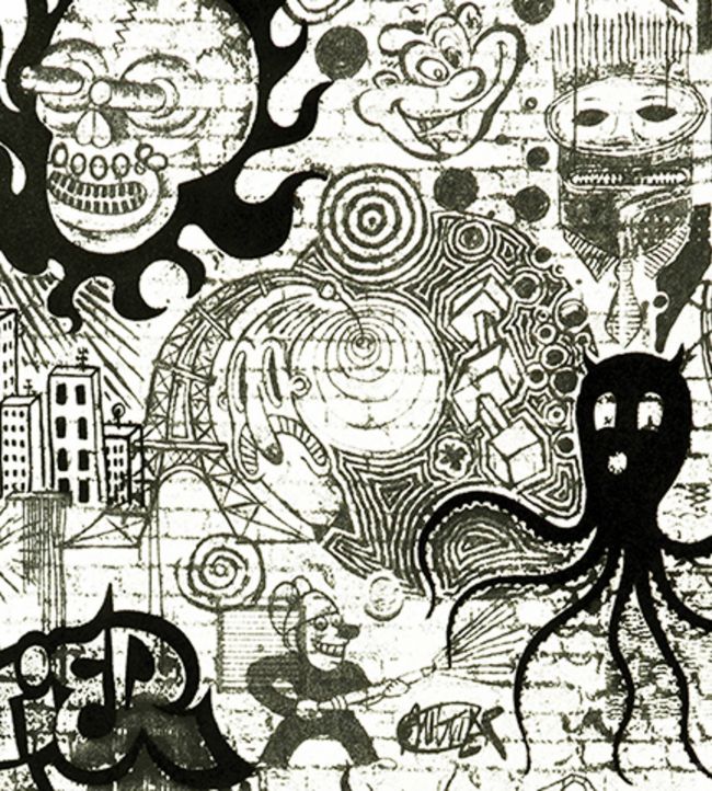 Ernest Wallpaper - Black