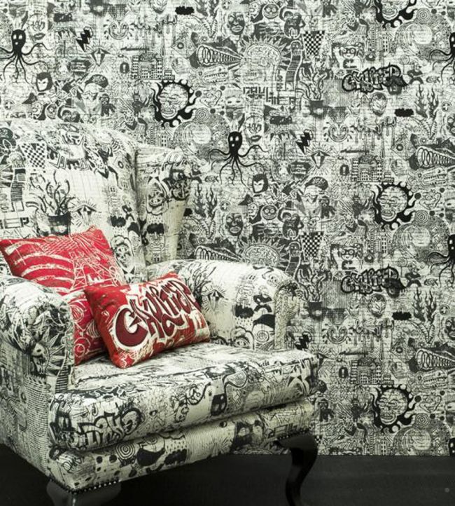 Ernest Room Wallpaper - Black