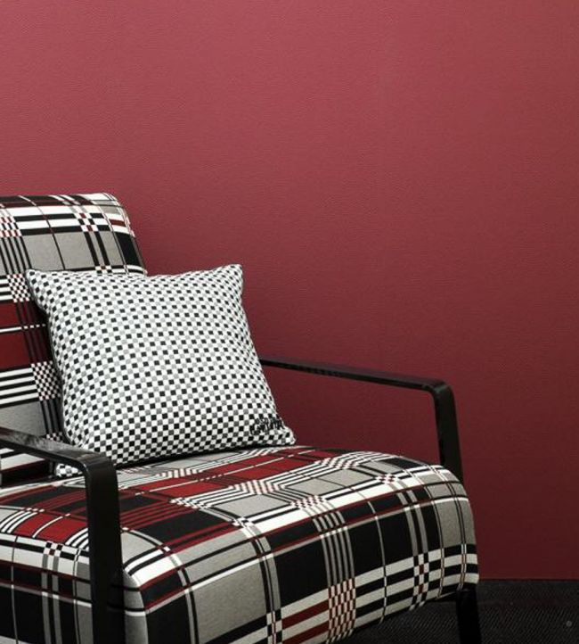 Embosse Room Wallpaper - Red