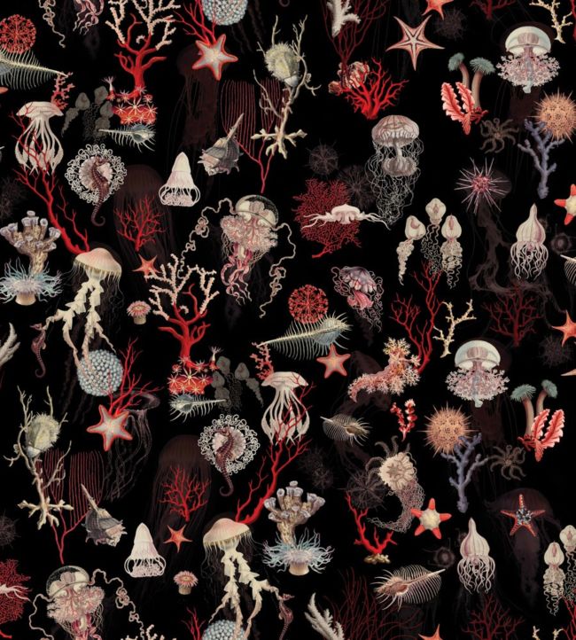 Corail Wallpaper - Black 