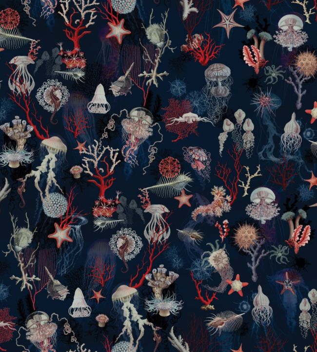 Corail Wallpaper - Blue